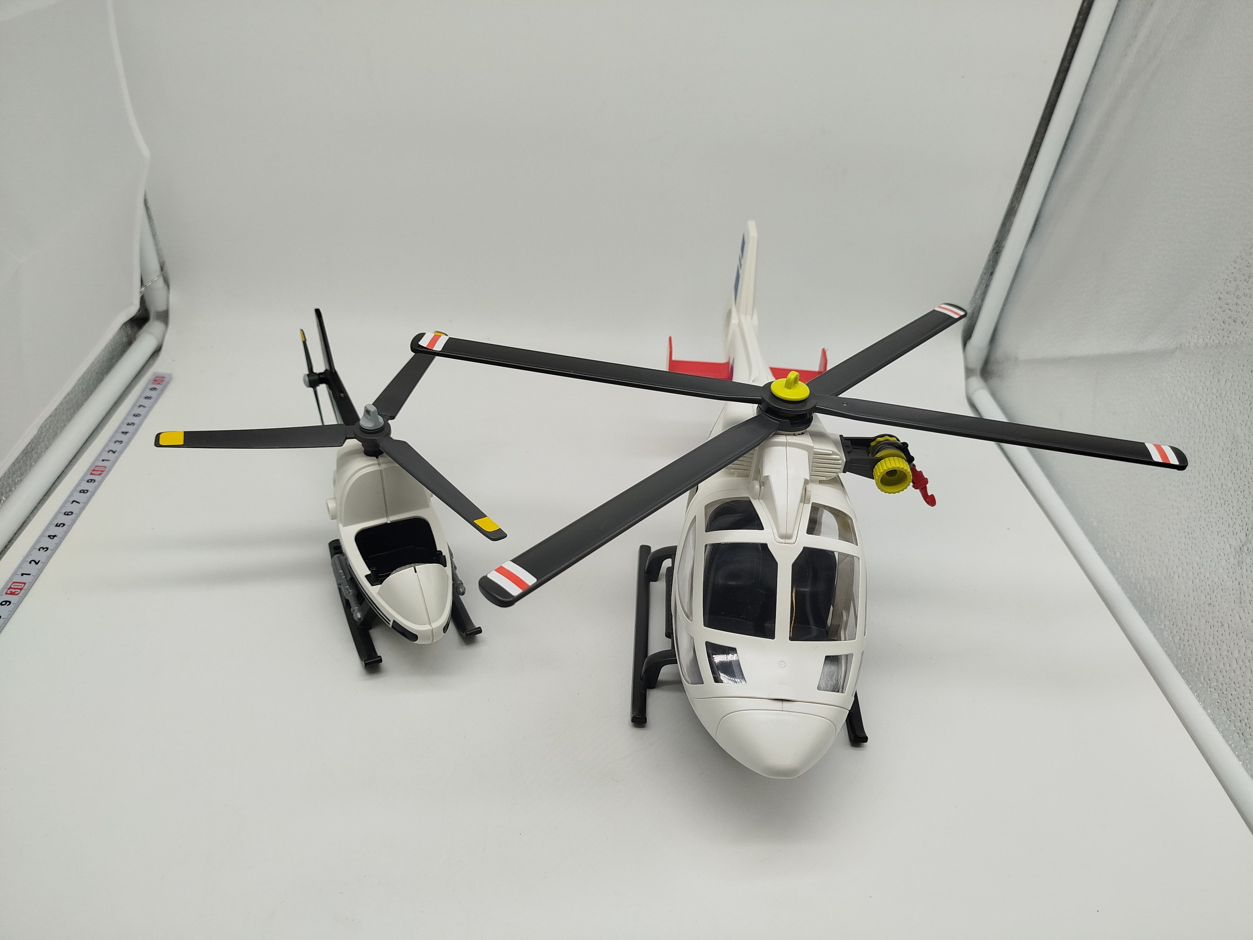 Playmobil Polizei Hubschrauber 6874 und 70569, unvollständig